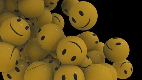 Smiley Transition Background Stock Footage 100543319