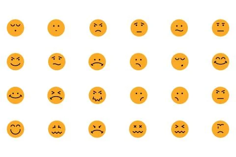 Smiley Vector Icons Stock Illustration