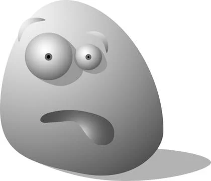 Smileyis unpleasantly surprised Stock Illustration