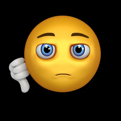 Smileys animations Thumb Down Stock Footage 100534029