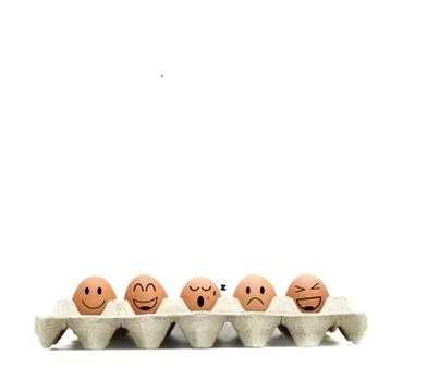 Smileys egg concept Stock Photos
