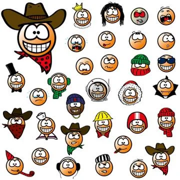 Smilies Set Stock Illustration