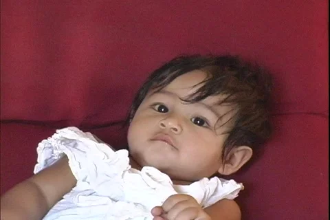 Smiliing Baby Stock Footage