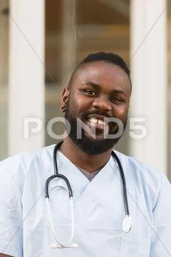 Smiling African American Doctor