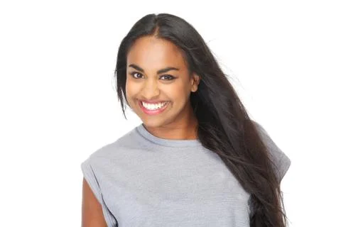 Smiling african american woman Stock Photos