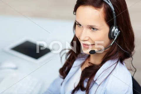 Smiling agent Stock Photos