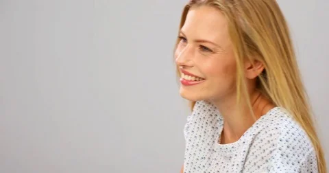 Smiling and gorgeous Stock Footage 80501478