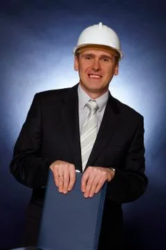 Smiling architect Stock Photos