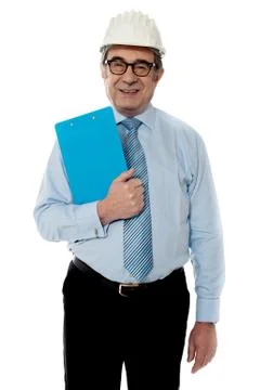 Smiling architect posing in front of camera Stock Photos