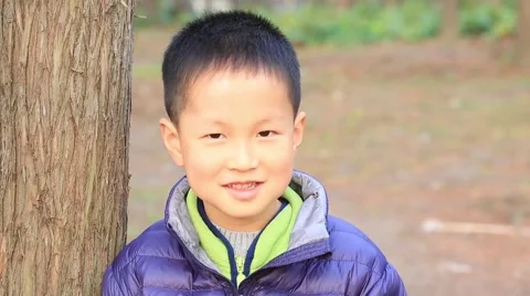 Smiling Asian boy Stock Footage 49847520