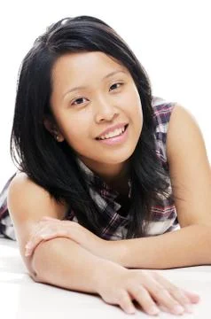 Smiling asian lady Stock Photos