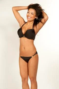Smiling Asian Model Stock Photos