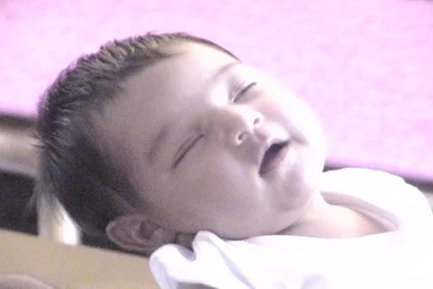 Smiling baby Stock Footage 122901
