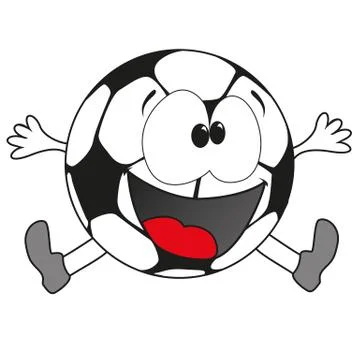 Smiling ball Stock Illustration