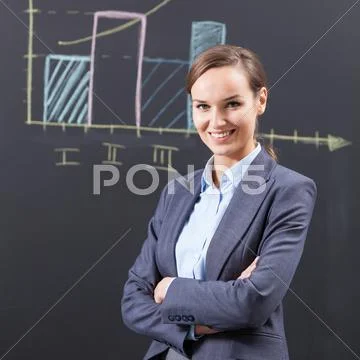 Smiling beauty businesswoman Stock Photos