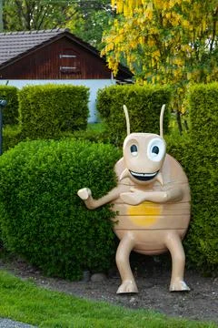 Smiling big beetle Stock Photos
