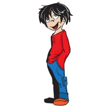 Smiling boy Stock Illustration