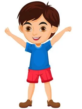 Smiling Boy Stock Illustration