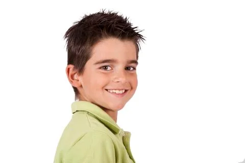 Smiling boy looking at camera Stock Photos