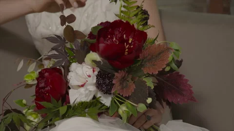 Smiling Bride Stock Footage 55375357