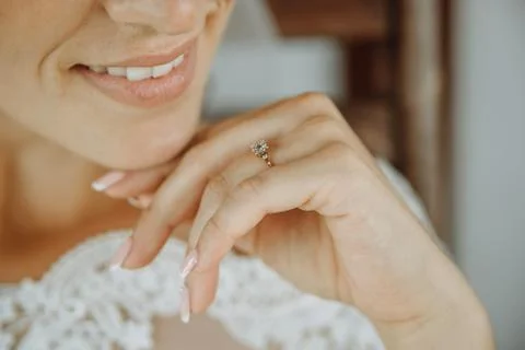 Smiling bride Stock Photos