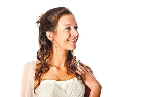Smiling bride Stock Photos