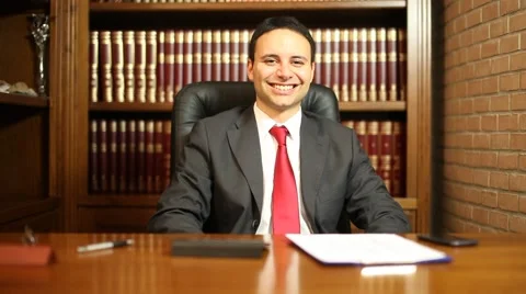 Smiling business man looking at the camera Stock Footage 42004401