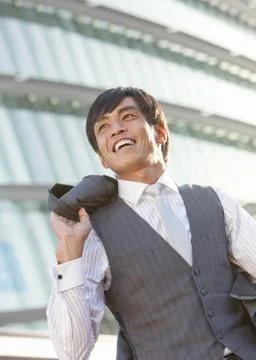A smiling businessman Stock Photos