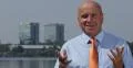 Smiling Businessman Press Interview Financial Subject Debate Economic Report 4k or 4k+ Resolution