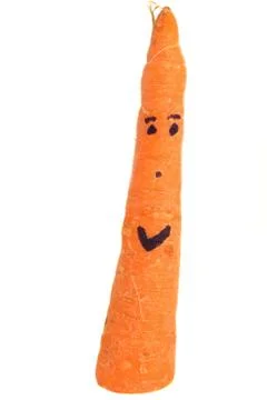 Smiling carrot Stock Photos