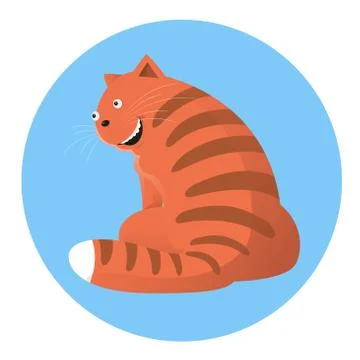 Smiling cat Stock Illustration