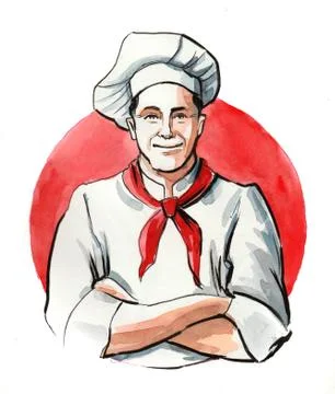 Smiling chef Stock Illustration