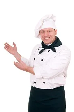 Smiling chef Stock Photos