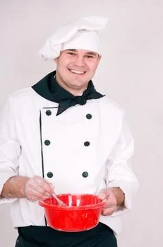 Smiling chef Stock Photos