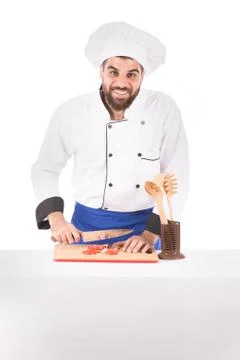 Smiling chef Foto stock