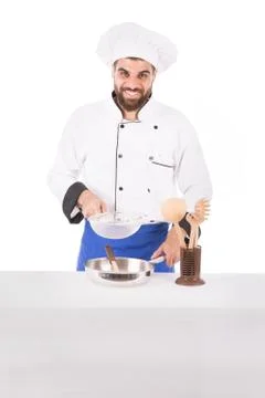 Smiling chef Stock Photos