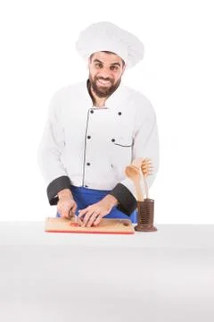 Smiling chef Foto stock