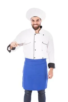 Smiling chef Stock Photos