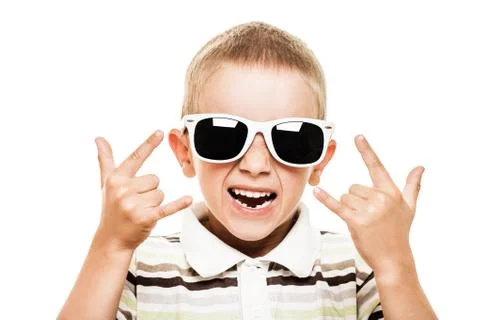 Smiling child gesturing Stock Photos