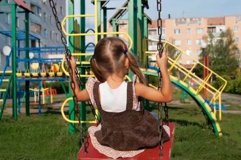 Smiling child playing Stock Photos