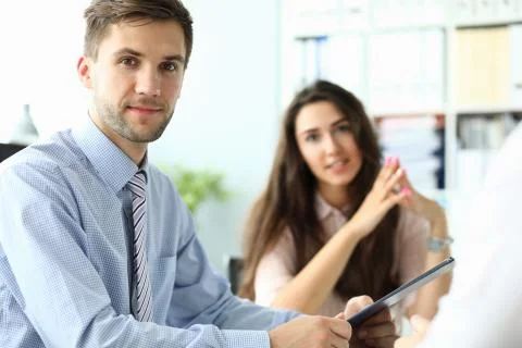 Smiling classy man Stock Photos