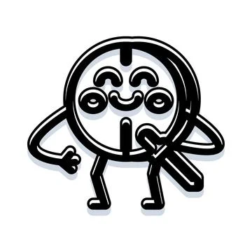 Smiling clock character mascot having fun and posing Stock Illustration