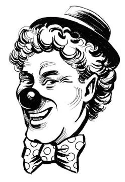 Smiling clown Stock-Illustration