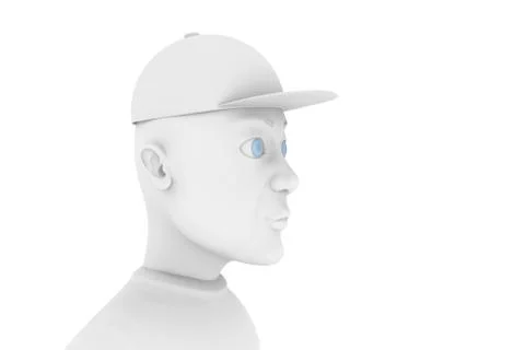 Smiling comic man イラスト素材