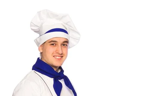 Smiling cook chef Stock Photos