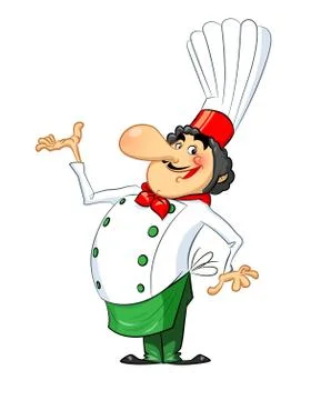 Smiling cook Stock Illustration