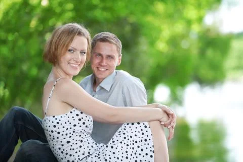 Smiling couple Stock Photos