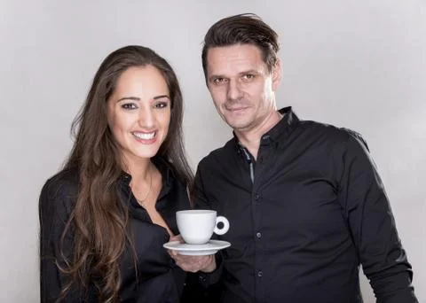 Smiling couple Stock Photos