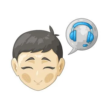 Smiling customer service illustration Stock Illustration