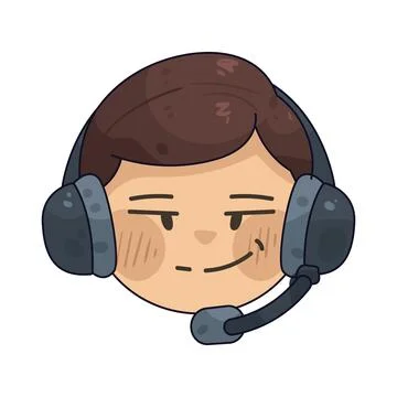 Smiling customer service illustration Stock Illustration